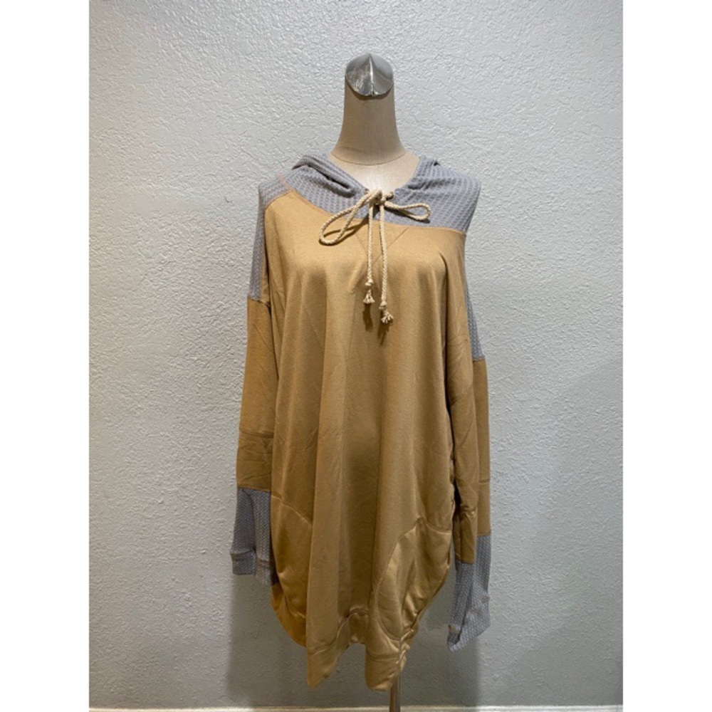 Brown & Grey Sweater Tee L